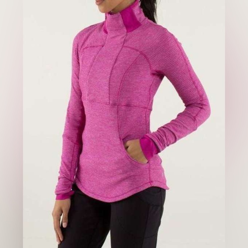 Lululemon Mini Check Pique Raspberry Base Runner … - image 1